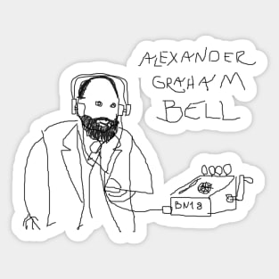 Alexander Graham Bell by BN18 Sticker